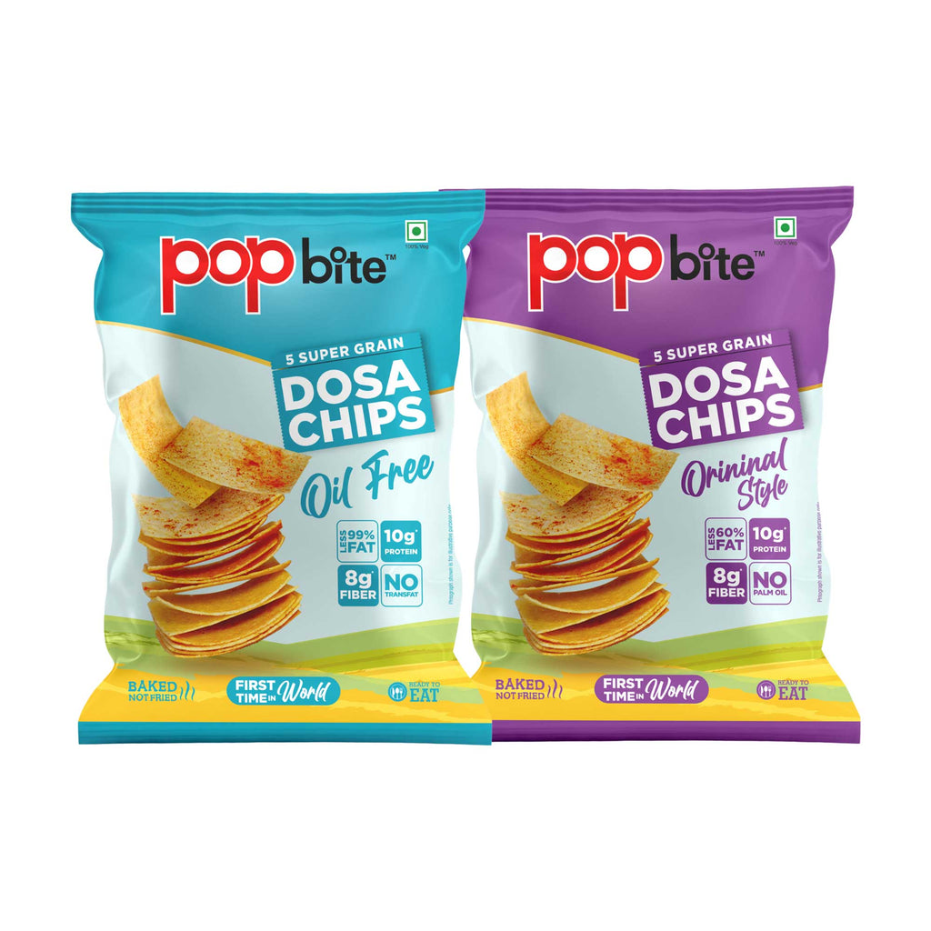 Pop Bite – Dosa Chips 2 Flavors (100g × Pack Of 2)