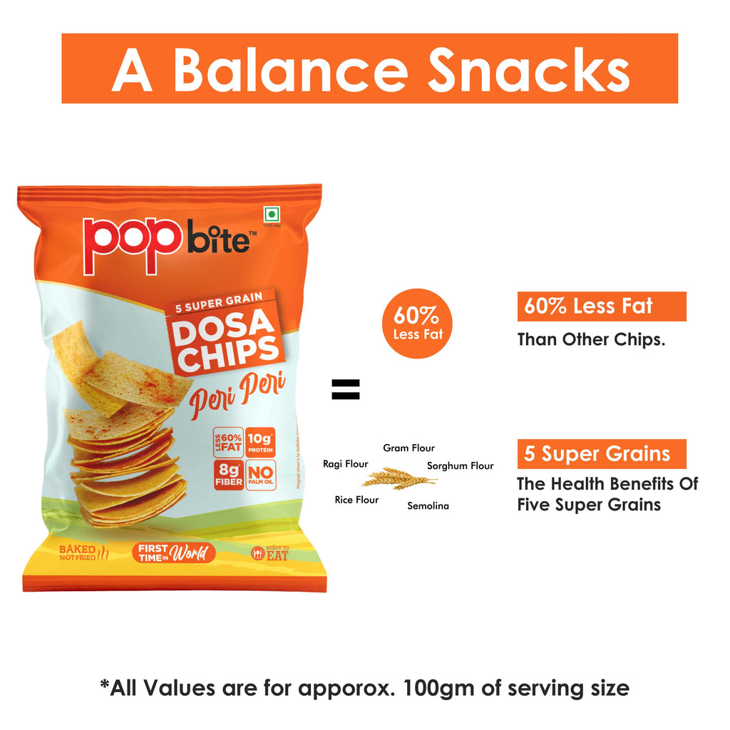 Pop Bite – Dosa Chips 4 Flavors (100g × Pack Of 4)